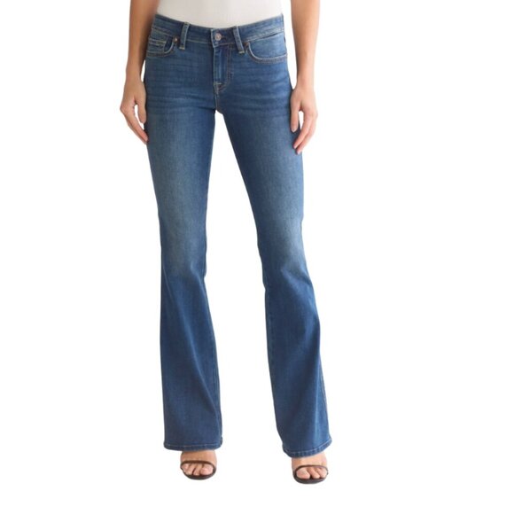 7 For All‎ Mankind A Pocket Bootcut Jeans Medium Wash 26 High Rise - Picture 1 of 8